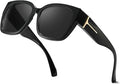 Polarized Sunglasses Fit Over Glasses for Women, Oversized Square Sunglasses for Driving & Outdoor UV400 Protection